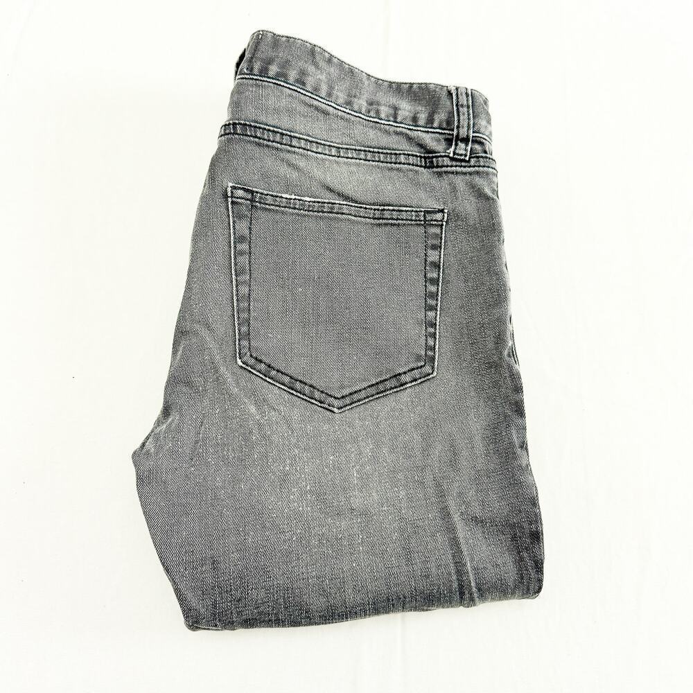 Sandro Paris Skinny Gray Wash Button Fly Denim Jeans Size 32